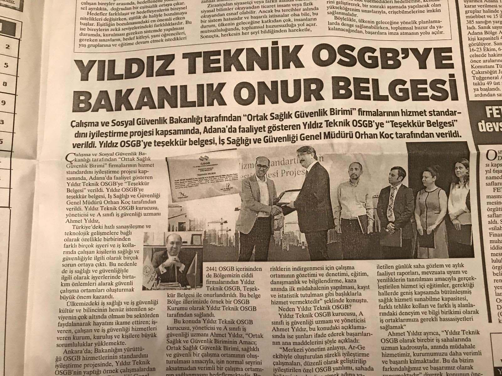 Yıldız Teknik OSGB Galeri Fotoğrafı 1